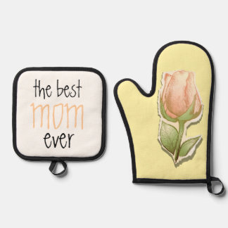 Die beste Mutter überhaupt Ofenhandschuh & Topflappen-Set