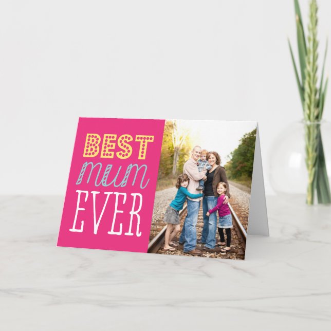 Die beste Muttertagskarte Karte (Vorderseite)