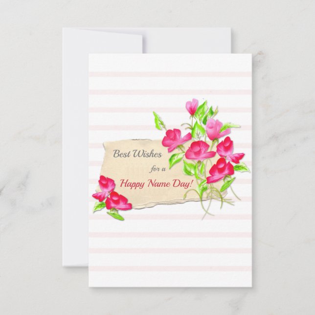 Die beste Namenskarte Dankeskarte (Vorderseite)