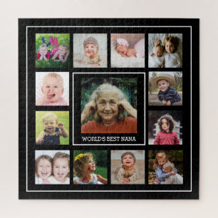 Die beste Nana-13-Familie der Welt Foto Collage Bl