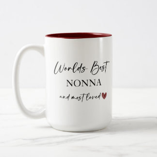 Die beste Nonna und das liebste Foto der Welt Zweifarbige Tasse