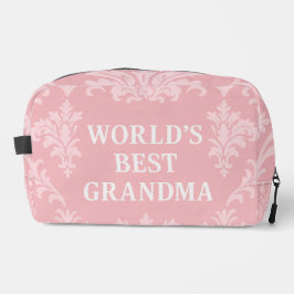 Die beste Oma der Welt Elegant Soft Pink White Waschbeutel