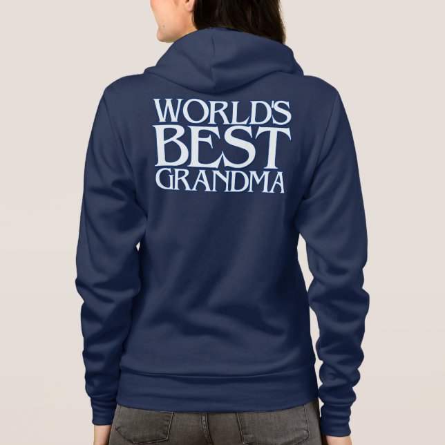 Die beste Oma der Welt Hoodie (Rückseite)