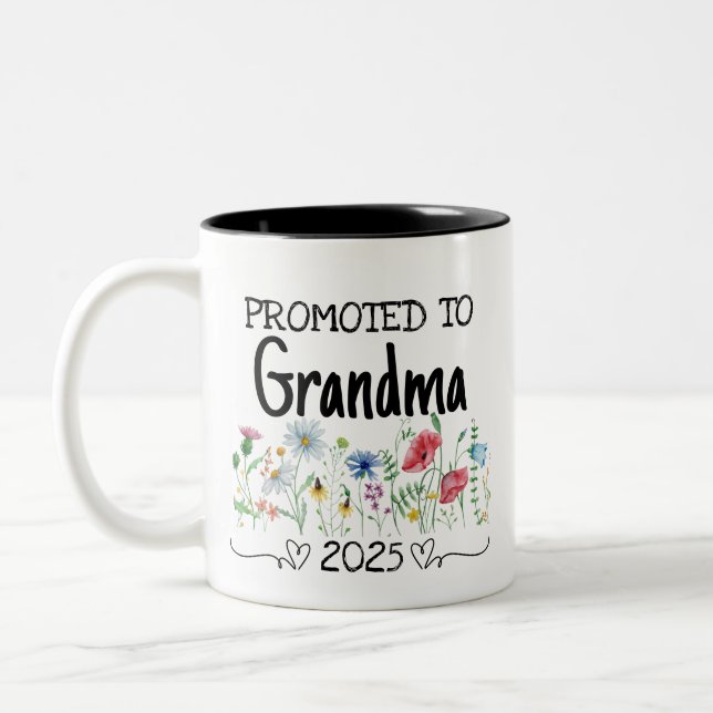 Die beste Oma für Est 2025 Zweifarbige Tasse (Links)