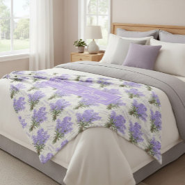 Die beste Oma Lavendel Blumen Kuschel Fleece Decke