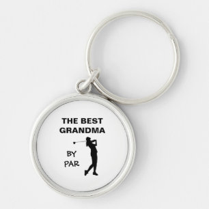 Die beste Oma von Par Golf Nana Golfer Pun Gram Schlüsselanhänger