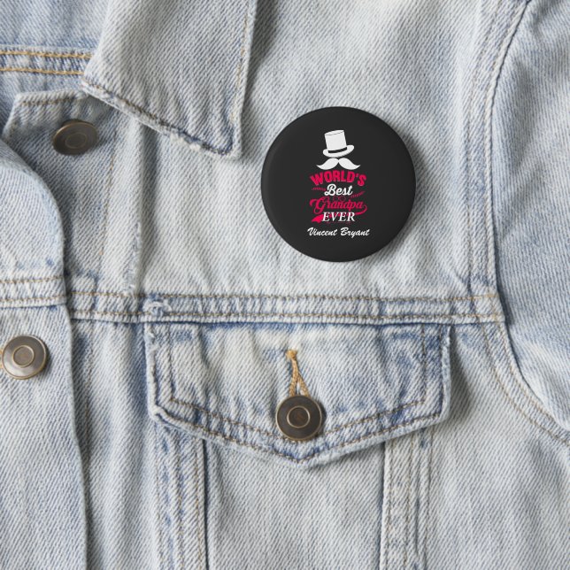 Die beste Opa der Welt je Button (Beispiel)