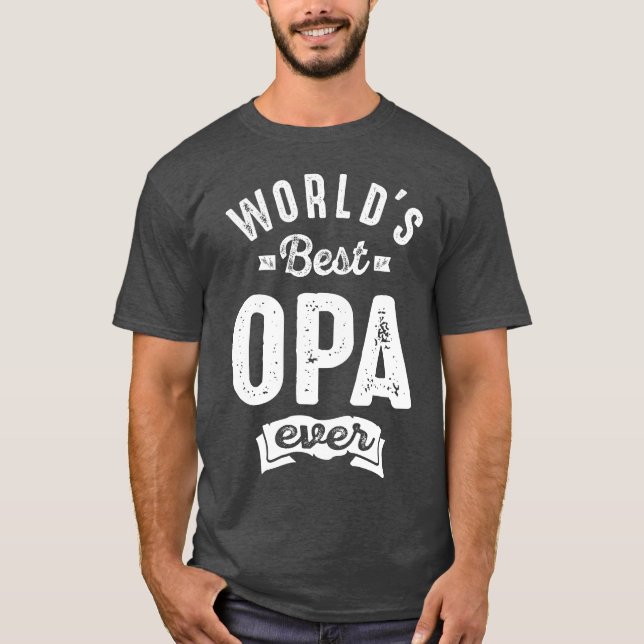 Die beste Opa der Welt T-Shirt (Vorderseite)