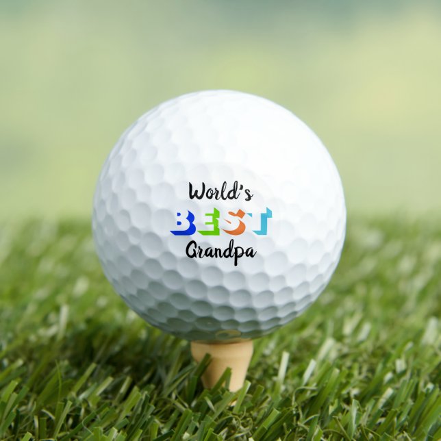Die beste Opa-Personalisiert Retro-Typografie der  Golfball (Insitu T-Shirt)