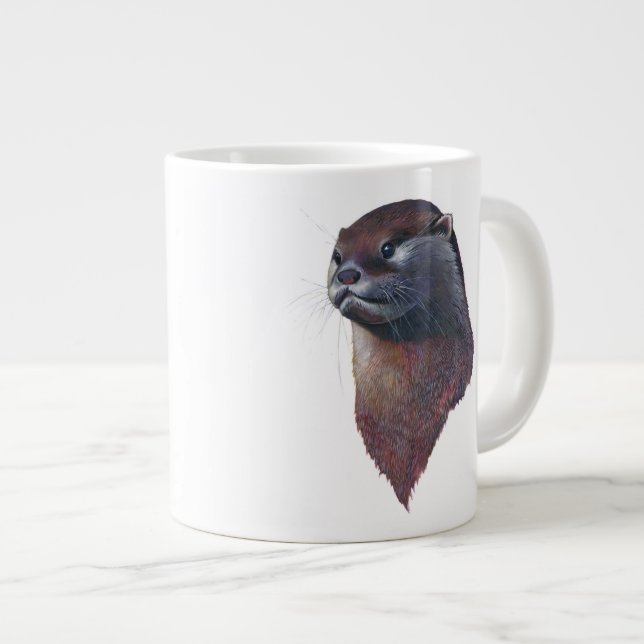 Die beste Otter-Tunnel-bohrwagenTasse Jumbo-Tasse (Vorderseite Rechts)