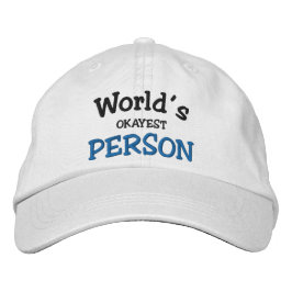 Die beste Person der Welt Personalisiert Bestickte Baseballkappe