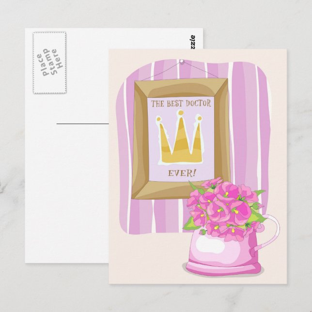 Die beste Postkarte für den Arzt (Vorne/Hinten)