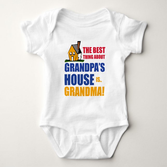 Die beste Sache über das Haus des Großvaters ist Baby Strampler (Vorderseite)