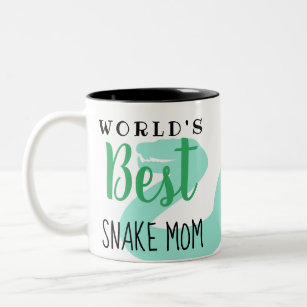Die beste Schlange-Mama der Welt - Anpassbar Zweifarbige Tasse