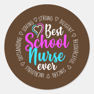 Die beste Schulkrankenversorgung je Runder Aufkleber