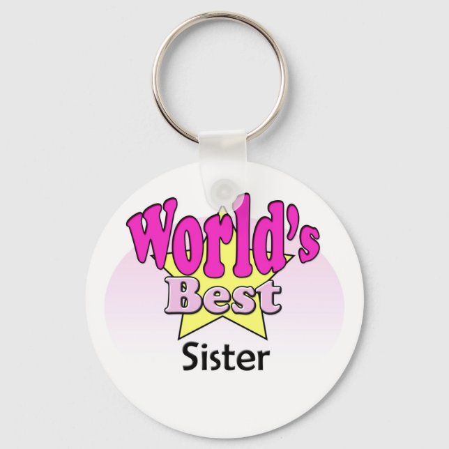Die beste Schwester der Welt Schlüsselanhänger (Vorderseite)