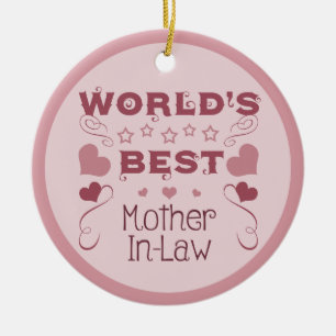 Die beste Schwiegermutter der Welt Keramik Ornament