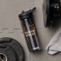 DIE BESTE Sportive Water Flasche - Train Hard, Win