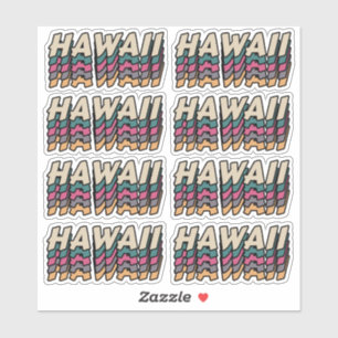 Die beste Stadt, um Hawaii zu besuchen - Name der  Aufkleber