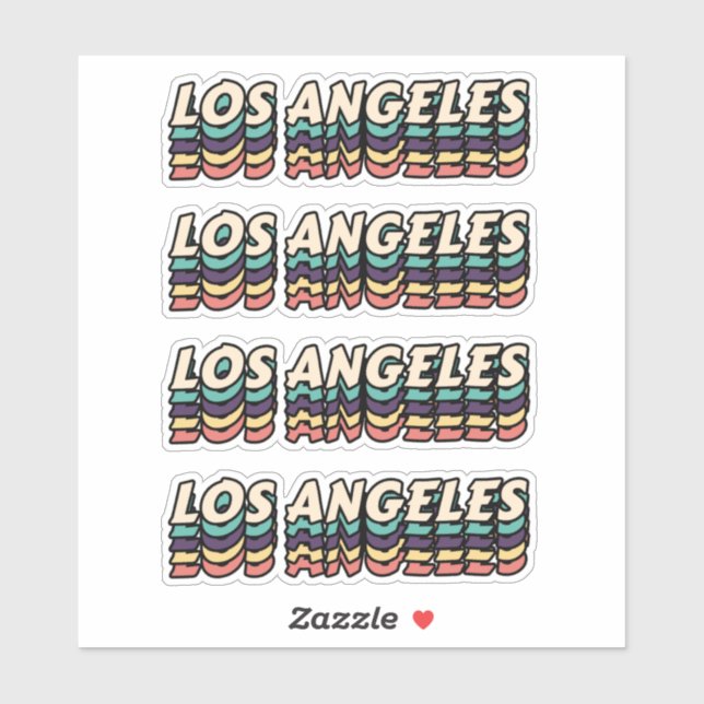 Die beste Stadt, um Los Angeles zu besuchen - Name Aufkleber (Blatt)
