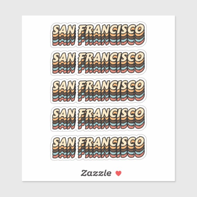 Die beste Stadt, um San Francisco zu besuchen - Na Aufkleber (Blatt)