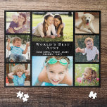 Die beste Tante der Welt 8 - FotoCollage<br><div class="desc">Geben Sie der größten Tante der Welt ein lustiges,  individuelles Puzzle mit schwarzem Puzzle,  das sie jahrelang schätzen und genießen wird,  in dem sie eine 8-Foto-Collage aus ihren Nichten,  Neffen,  Familie usw.,  ihren Namen,  "Weltbeste Tante" in eleganter weißer Typografie vorstellt und ob sie "Tante",  "Tante",  "Tia" usw.</div>