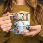 Die beste Tante-Fotosammlung der Welt Kaffeetasse<br><div class="desc">Geben Sie der weltbesten Tante eine lustige, maßgeschneiderte Foto Collage Kaffee-Tasse, die sie schätzen und jahrelang genießen wird. Man kann mit acht Fotos von Nichten, Neffen, anderen Familienmitgliedern, Haustieren usw. personalisieren, den Ausdruck "Beste Tante der Welt" anpassen und angeben, ob sie "Tante", "Tante", "Tia" usw. genannt wird, und ihre Familiennamen...</div>
