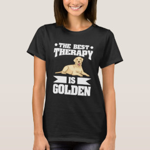 Die beste Therapie ist der Golden Retriever Animal T-Shirt