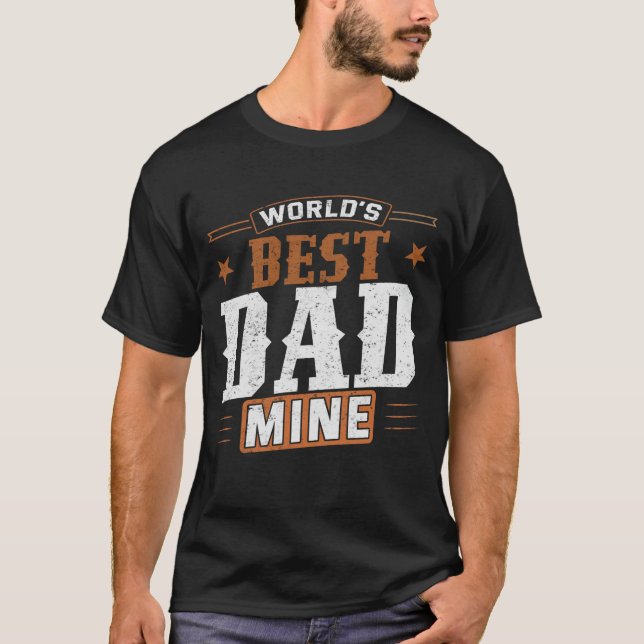 Die beste Vater-Mine der Welt - Geschenke des Mitm T-Shirt (Vorderseite)