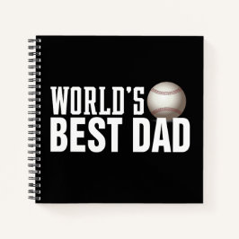 Die beste Vater-Typografie-Baseball der Welt | Not Notizbuch