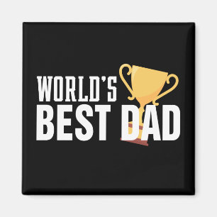 Die beste Vater-Typografie-Trophäe der Welt   Magn Magnet