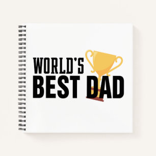 Die beste Vater-Typografie-Trophäe der Welt Not Notizbuch