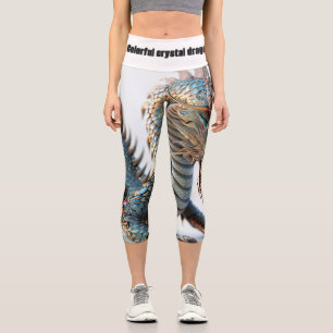 Die beste Wahl für Drachen- und Kristallliebhaber Capri Leggings
