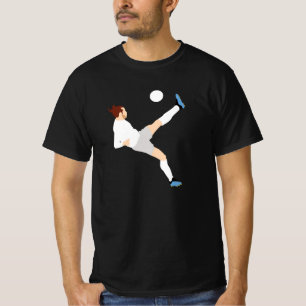 Die Beste Wales-Fußball-Schere kick T-Shirt