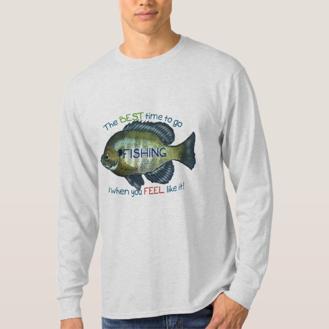 Die beste Zeit für den Fischfang | Bleichfisch T-Shirt (Vorderseite)
