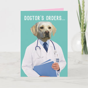 Die Bestellungen von Funny Gelbe Labrador heilen u Karte