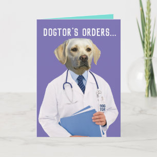Die Bestellungen von Funny Gelbe Labrador heilen u Karte