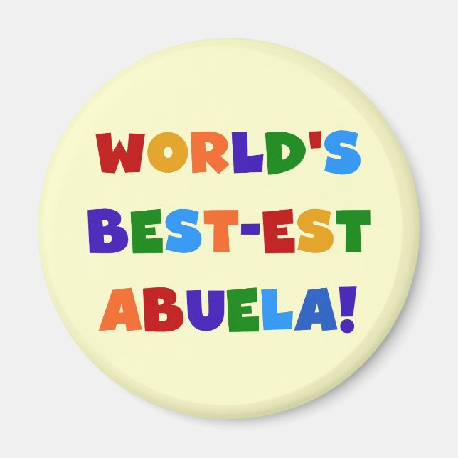 Die besten Abuela-Farbtücher der Welt Magnet (Vorne)