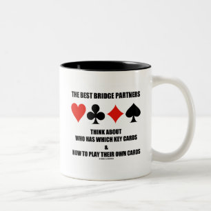 Die besten Bridge-Partner denken darüber nach, we Zweifarbige Tasse