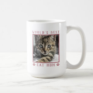 Die besten Cat Mama Pet Foto Pink Paw Prints der W Kaffeetasse