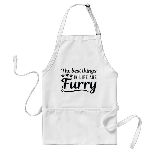 Die besten Dinge Furry Schürze (Vorne)