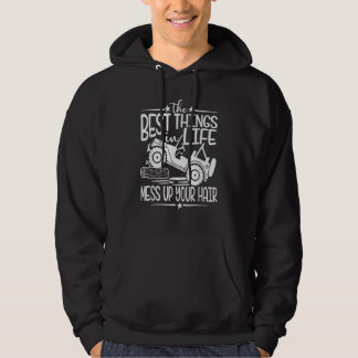 Die besten Dinge im Leben verwuscheln deine Haare Hoodie
