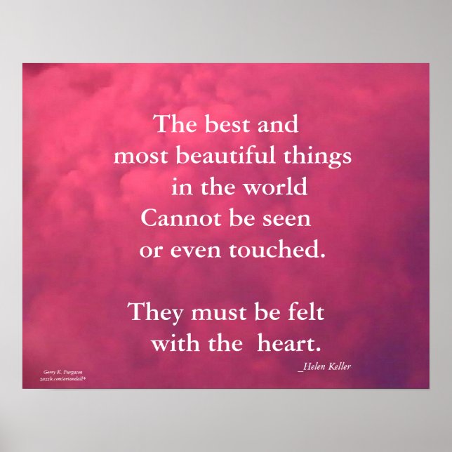 DIE BESTEN... DINGE IN DER WELT HELEN KELLER POSTER (Vorne)