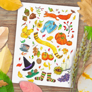 Die besten Dinge über die Herbstpostkarte von N. J Postkarte