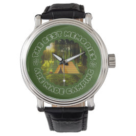 Die besten Erinnerungen werden zum Camping gemacht Armbanduhr