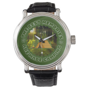 Die besten Erinnerungen werden zum Camping gemacht Armbanduhr