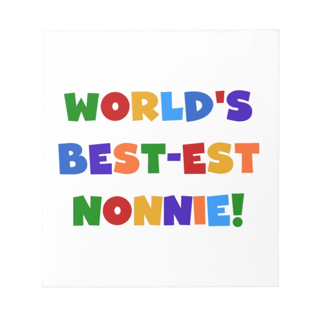 Die besten Farben der Welt für Nonnie Bright Notizblock (Vorderseite)