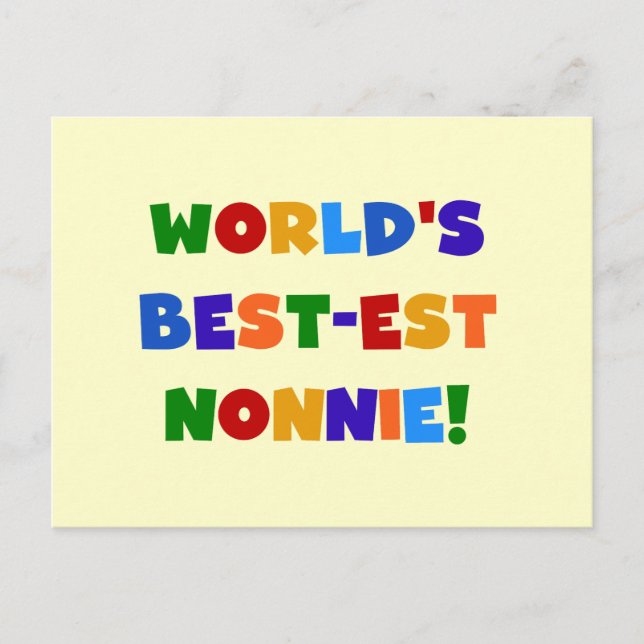 Die besten Farben der Welt für Nonnie Bright Postkarte (Vorderseite)