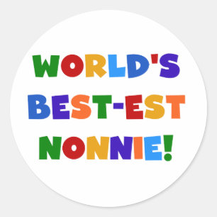 Die besten Farben der Welt für Nonnie Bright Runder Aufkleber