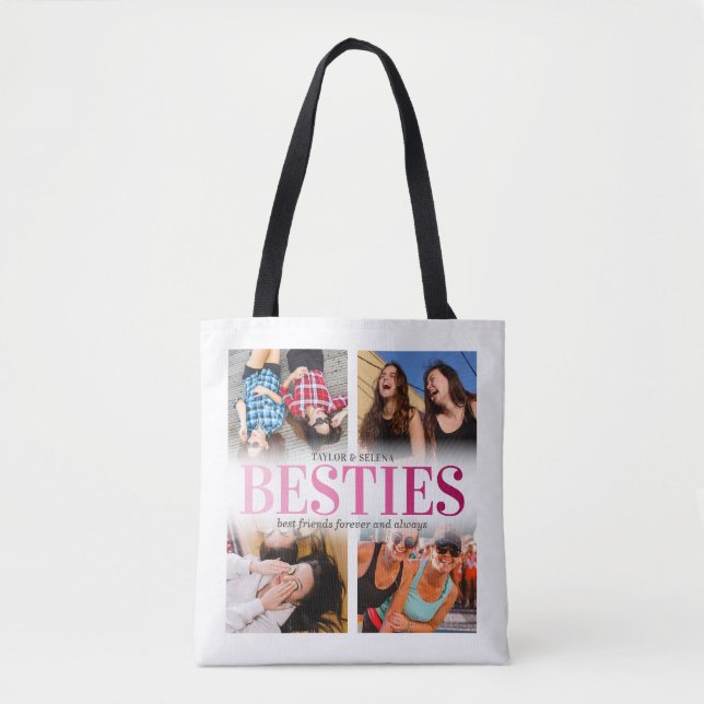 Die besten Freunde 4x Foto Besties Tasche (Vorderseite)